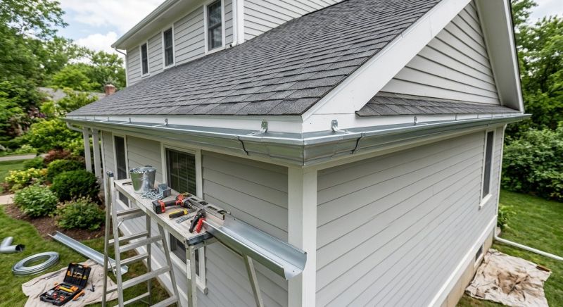 Steel Rain Gutter Installation in Everett, WA