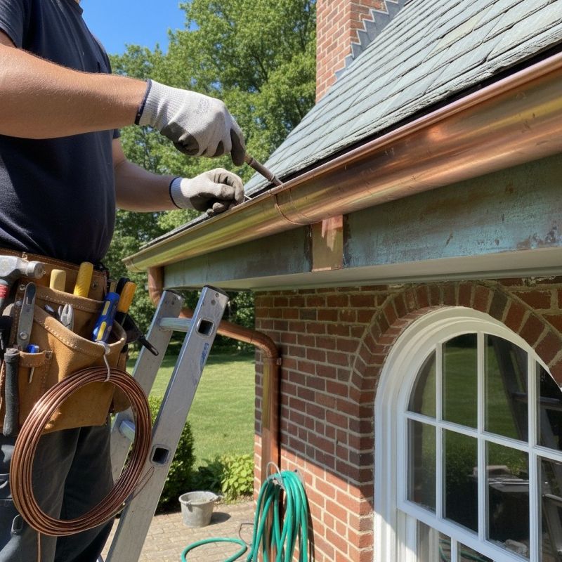 Copper Gutter Repair in Mcdonough, GA