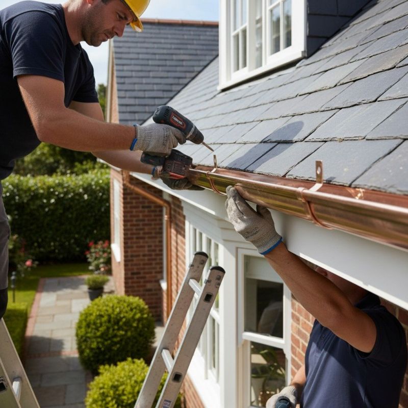 Copper Rain Gutter Service in Clarksville, TN