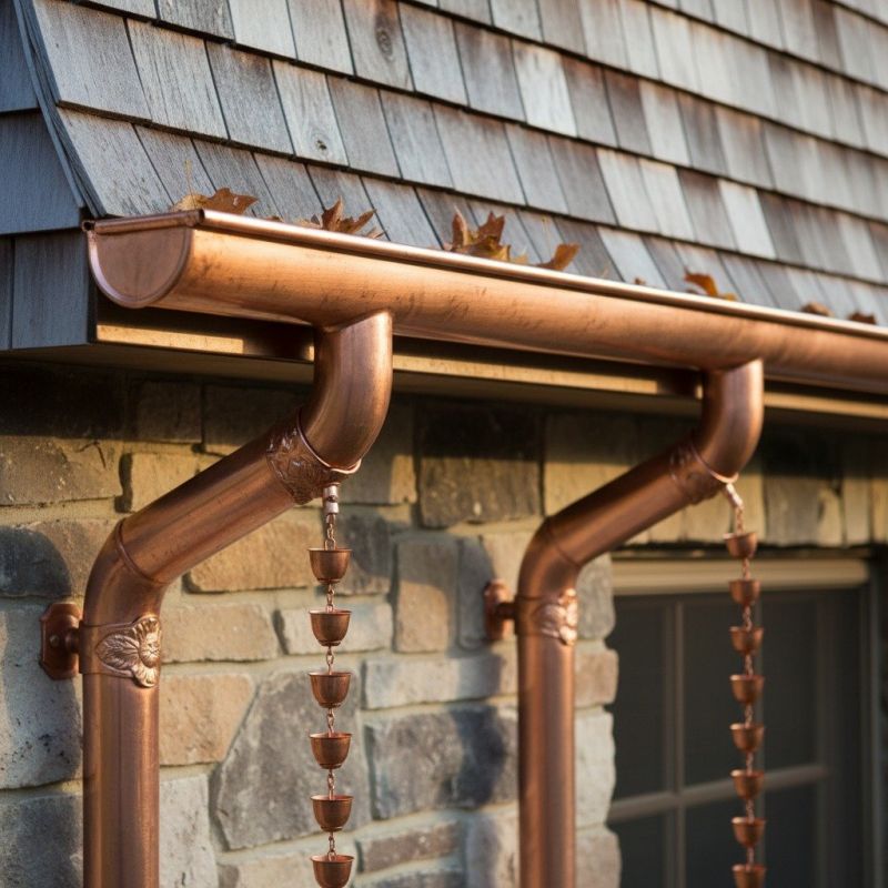 Copper Rain Gutter Service in Clarksville, TN