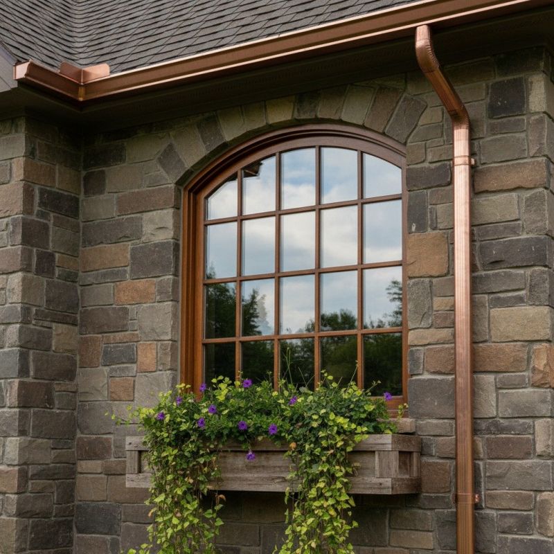 Copper Rain Gutter Service in Mcdonough, GA
