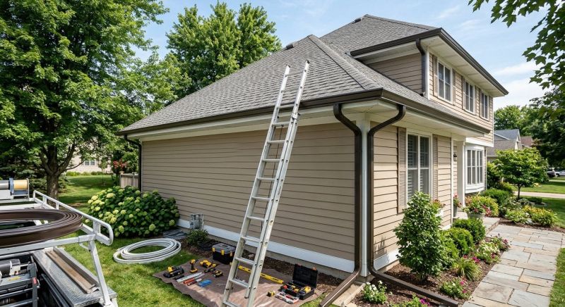 Steel Rain Gutter Installation in Everett, WA